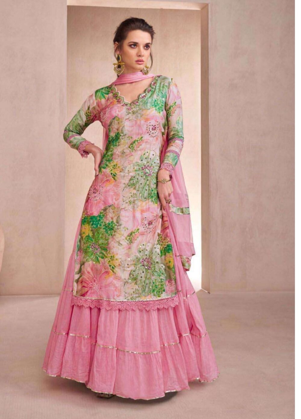 Pink One piece dress - Image 3